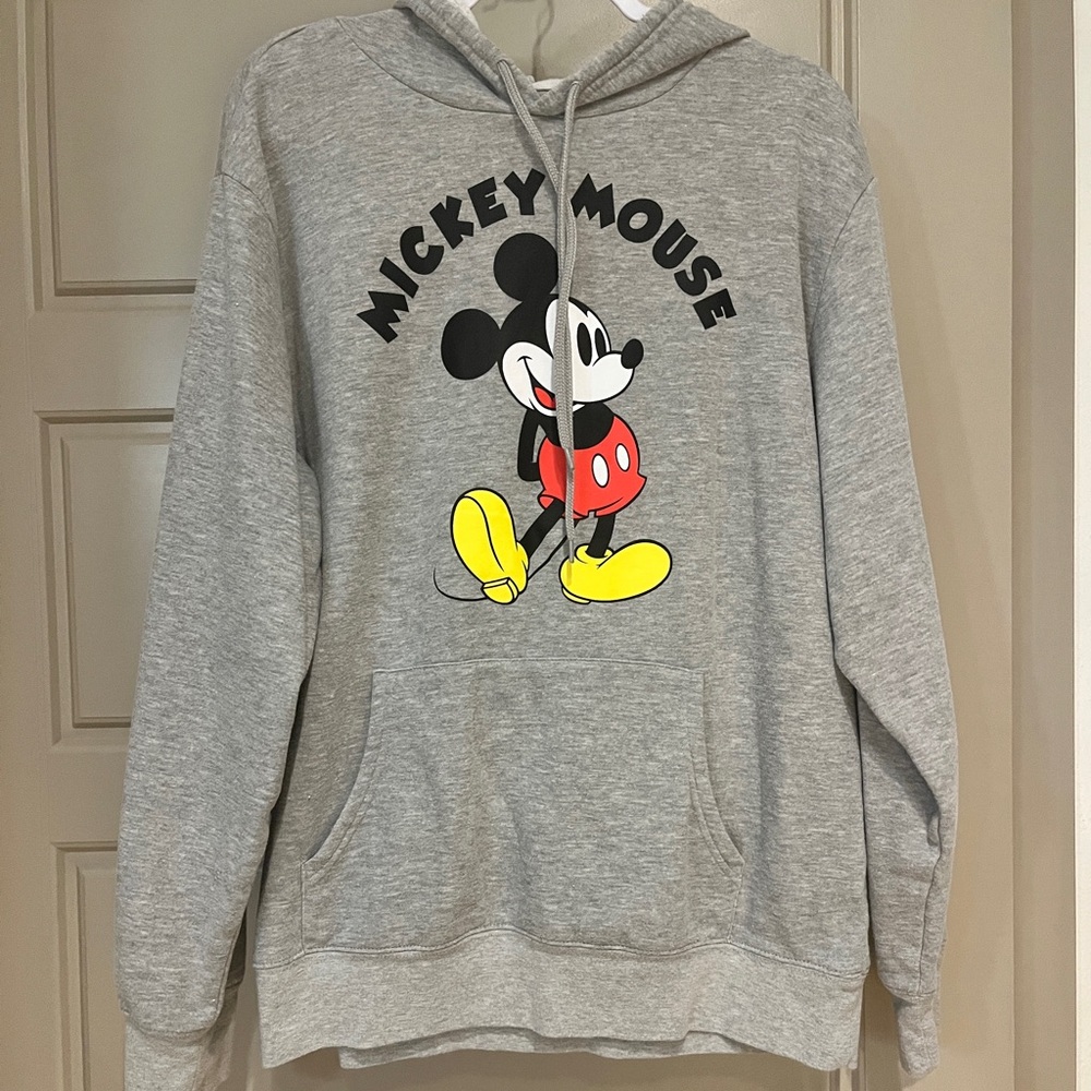 Disney Mickey Mouse Gray Hoodie for Men